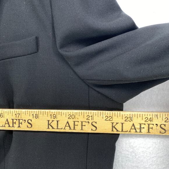 LAUREN RALPH LAUREN Blazer 18 Double Breasted Suit Coat Jacket Black - Picture 10 of 13